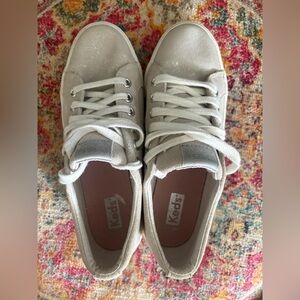 Keds Women's Off-White Suede Casual Sneakers 6.5